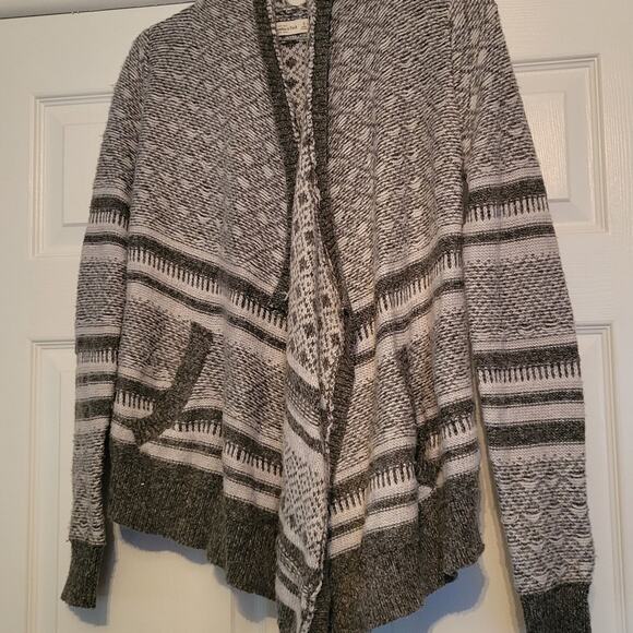 Abercrombie and Fitch Womens Knit Cardigan Sweater Asymmetrical S Pre-owned - Picture 1 of 2